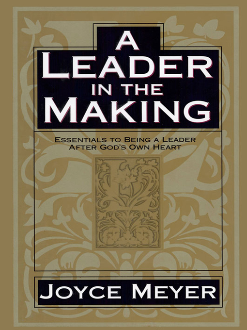 Title details for A Leader in the Making by Joyce Meyer - Wait list